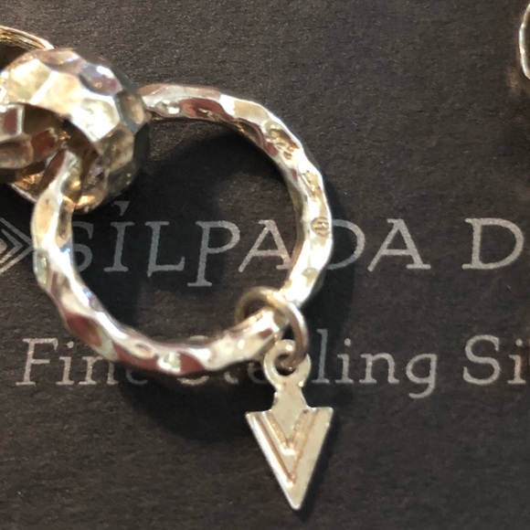 Silpada Hammered Link Sterling Silver Bracelet B1610 - Picture 14 of 15